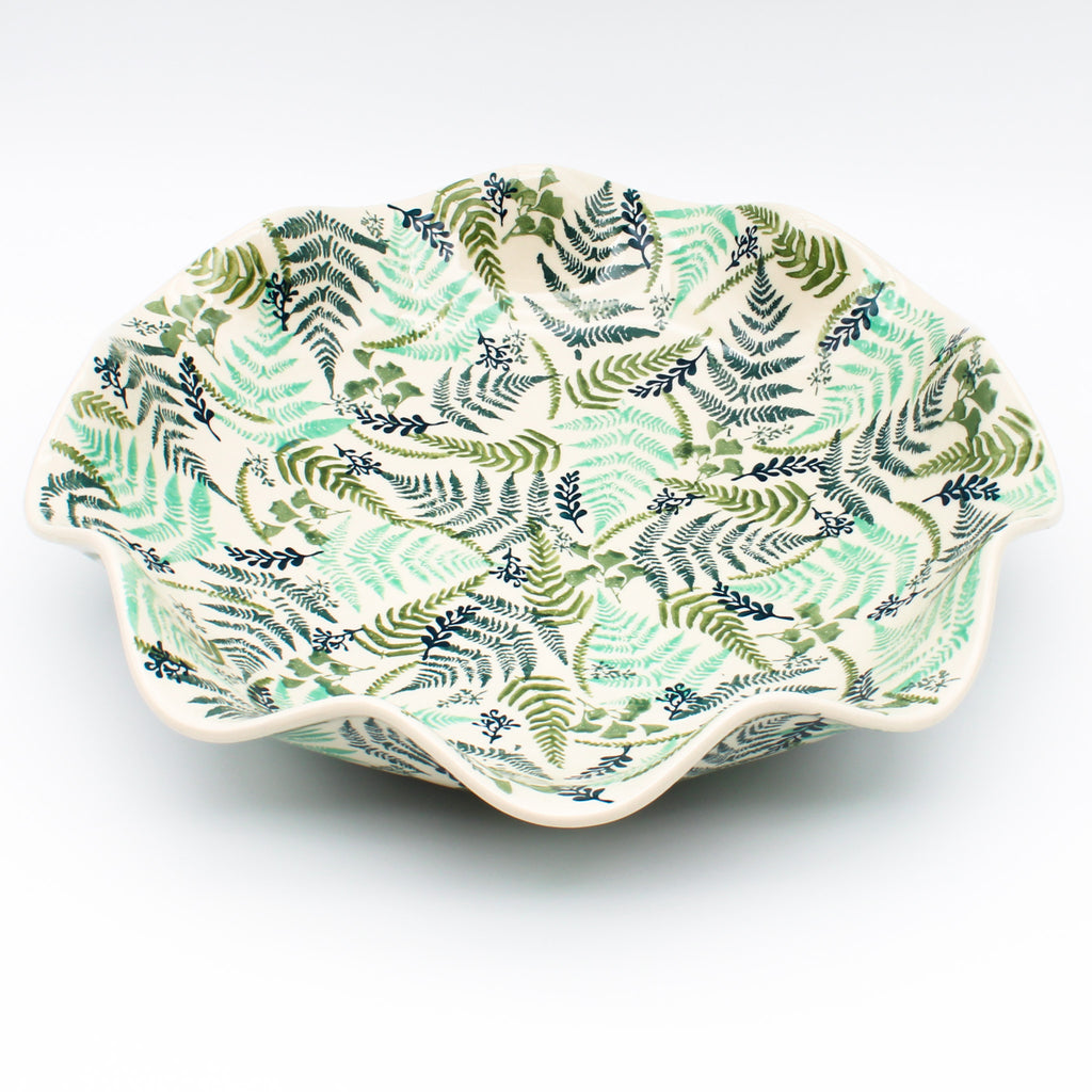 Fluted Pasta Bowl in Ferns
