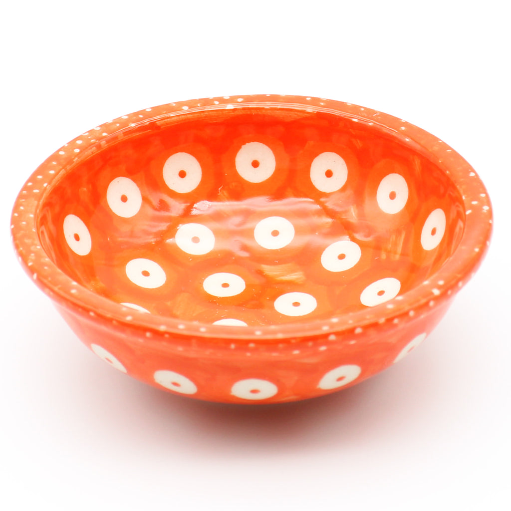 Shallow Soy Bowl in Orange Tradition