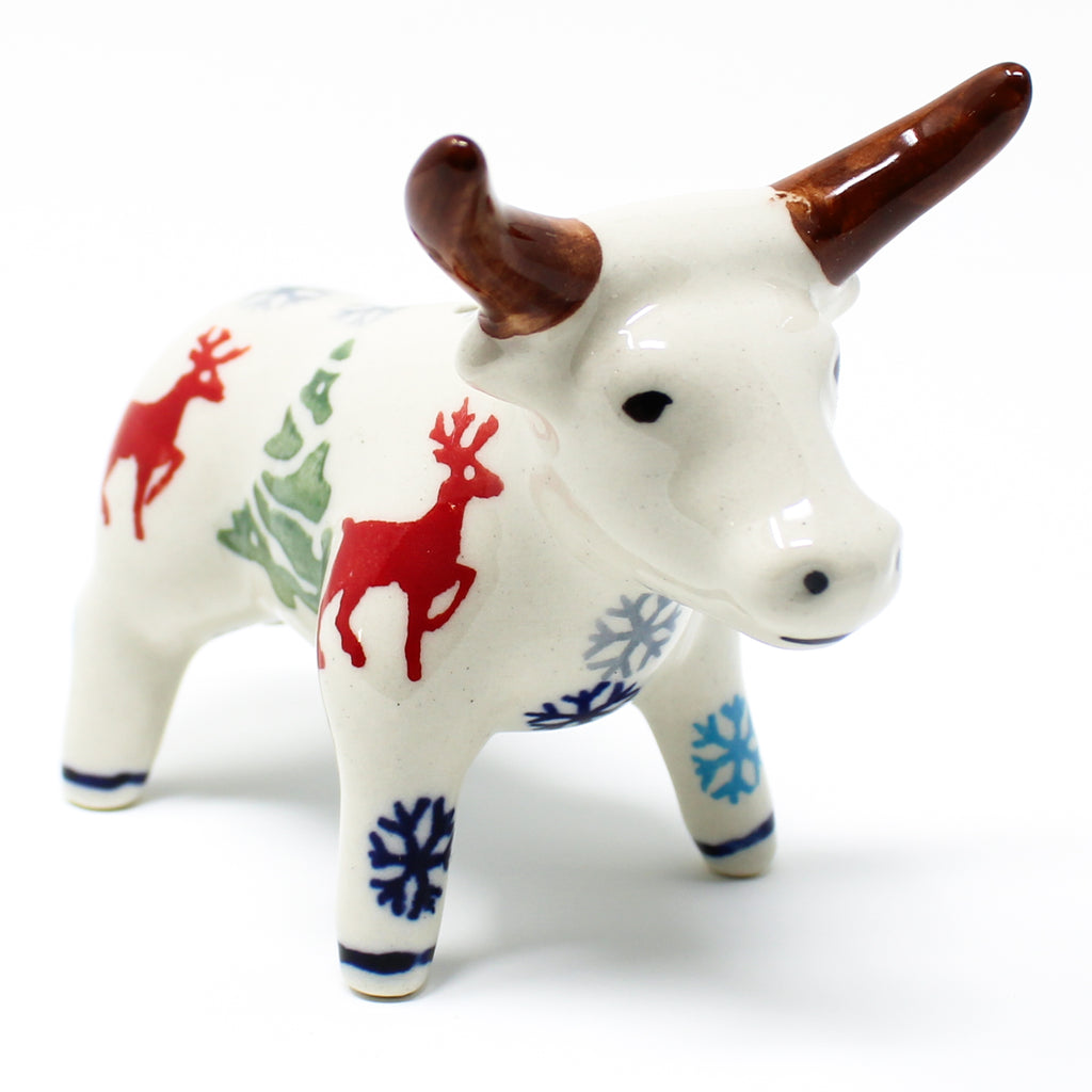 Bull - Ornament in Winter Reindeer