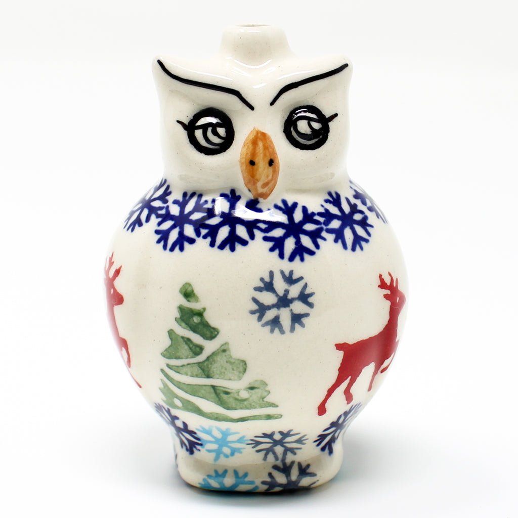 Owl-Ornament in Winter Reindeer
