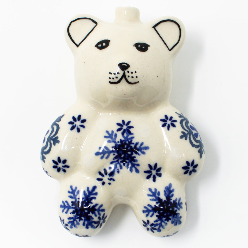 Teddy Bear-Ornament in Blue Winter