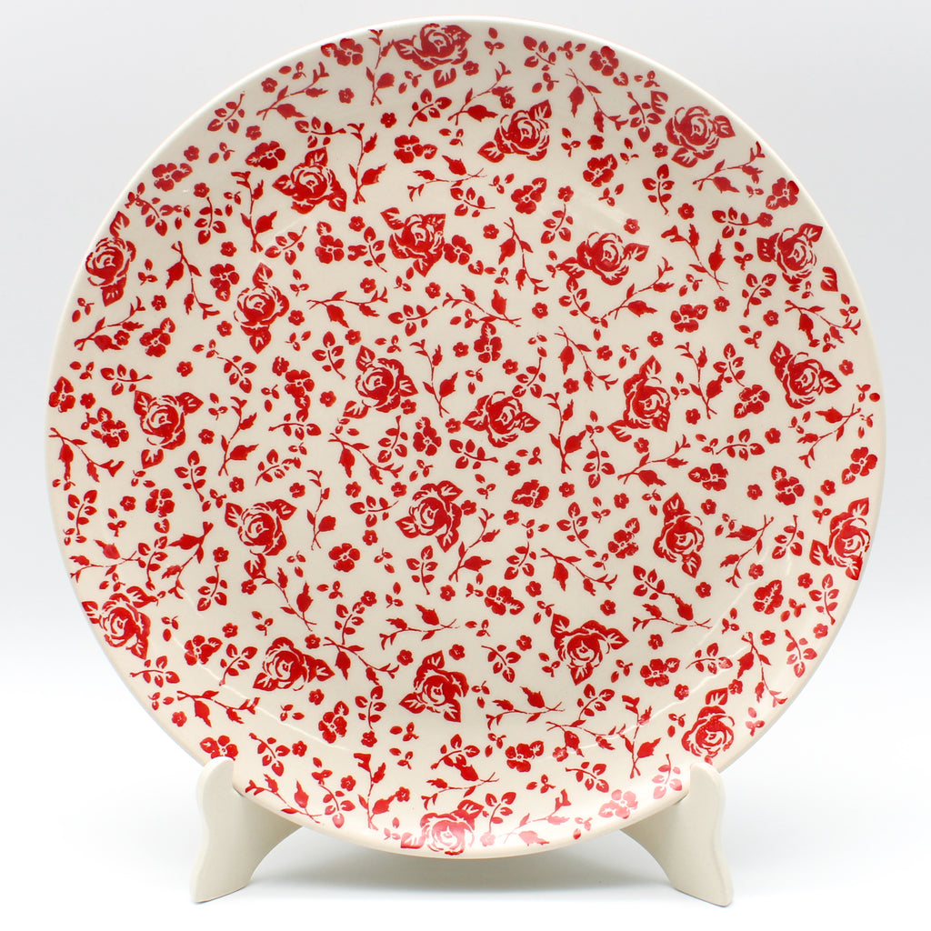 Round Platter 12.5" in Antique Red