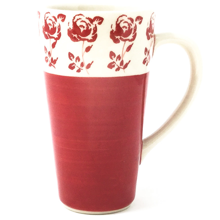 Tall Cup 12 oz in Red Rose