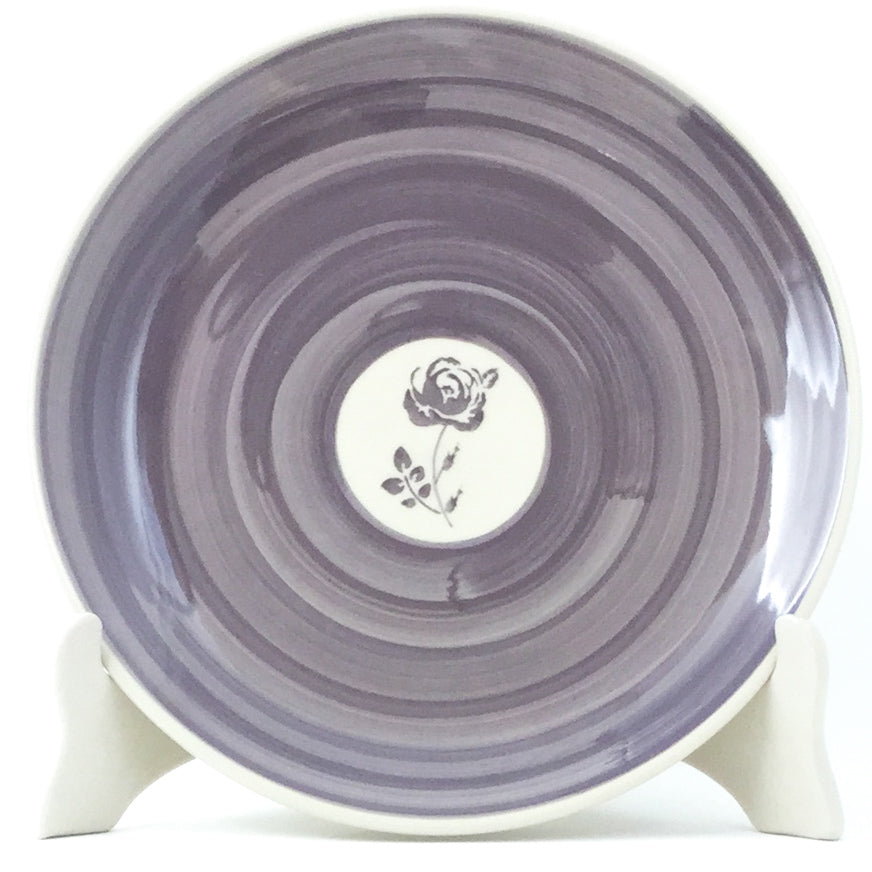 Luncheon Plate in Gray Rose