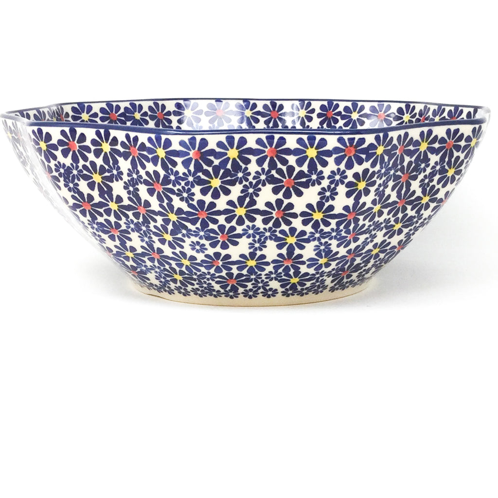 Md New Kitchen Bowl in Flowers on White