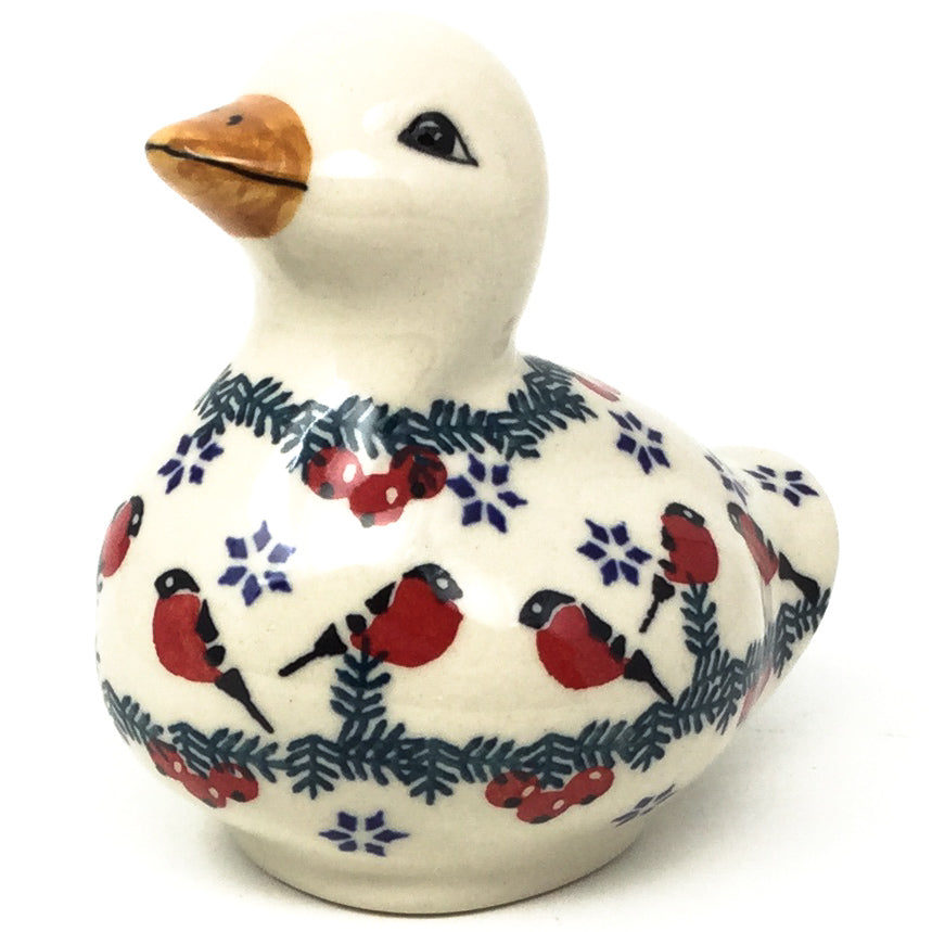 Lg Duck-Miniature in Red Cardinals