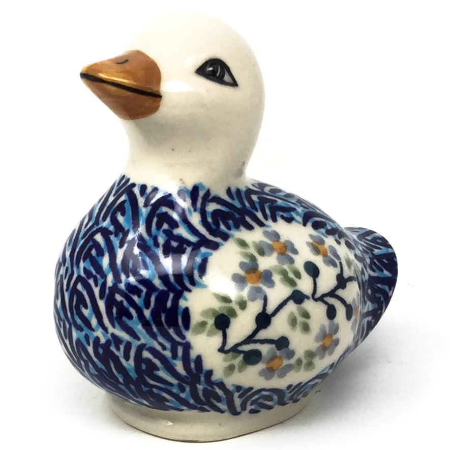 Lg Duck-Miniature in Blue Meadow