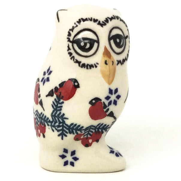 Owl-Miniature in Red Cardinals