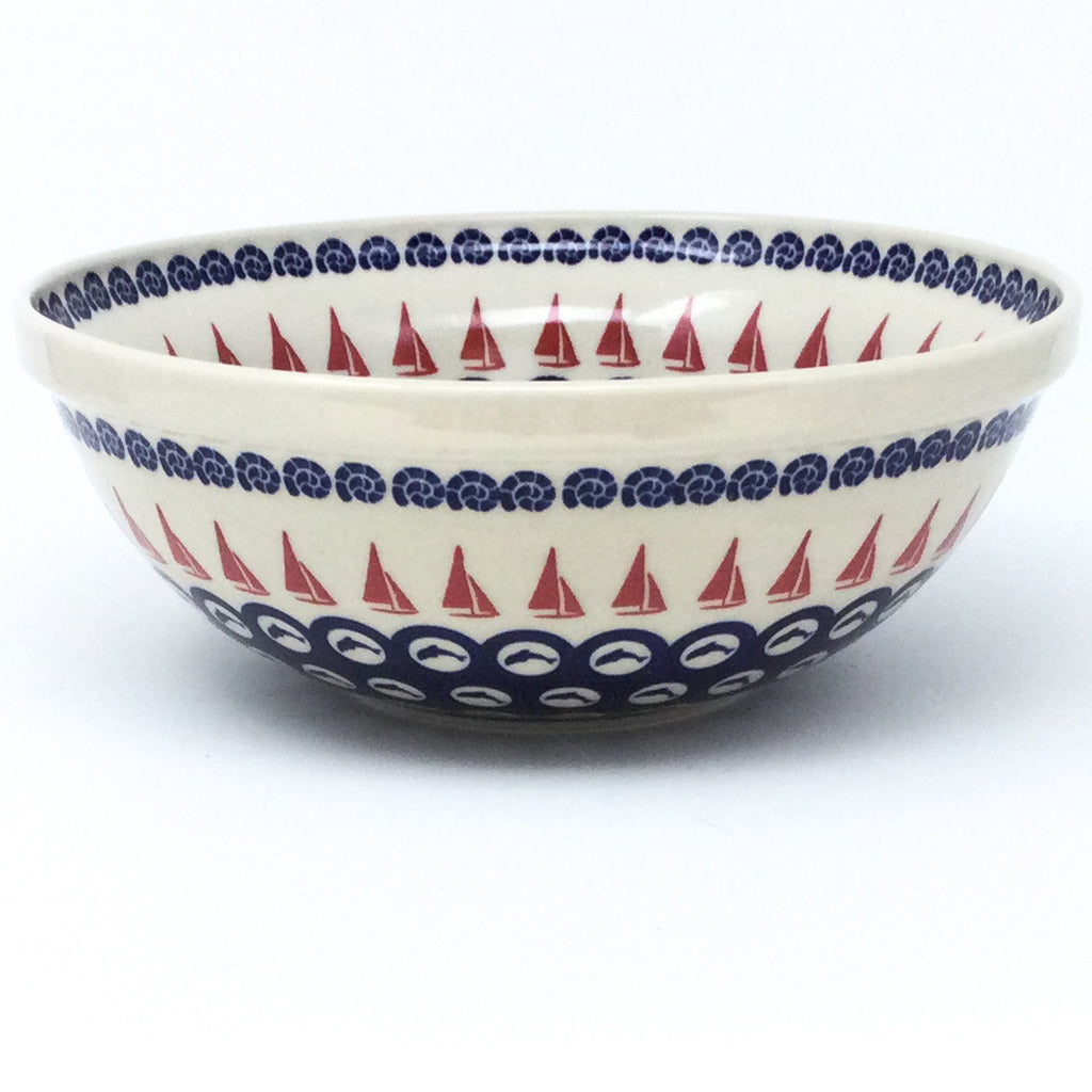 Round Bowl 64 oz in Red Sail