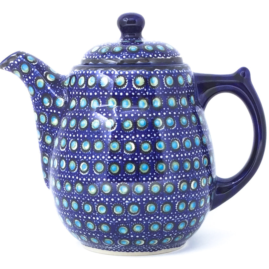 Tall Teapot 2 qt in Blue Moon
