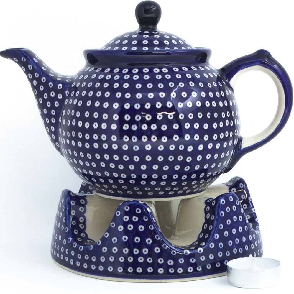 Morning Teapot 1 qt in Blue Elegance