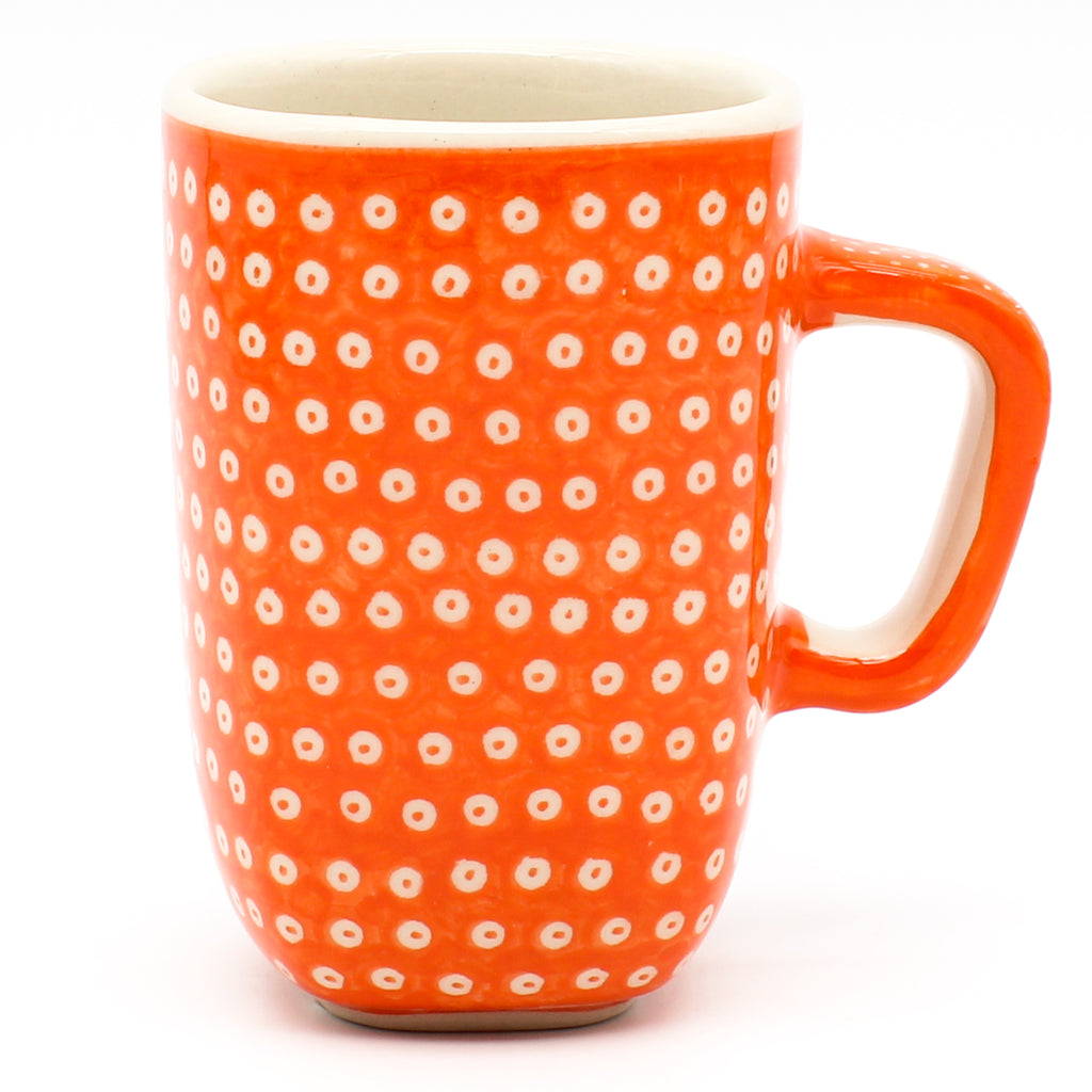 Green Tea Cup 10.5 oz in Orange Elegance