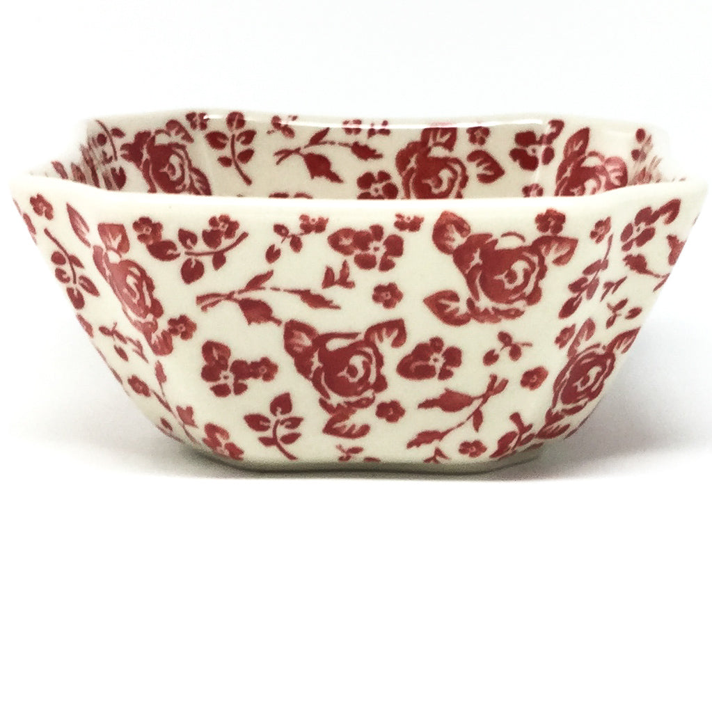 Square Soup Bowl 16 oz in Antique Red