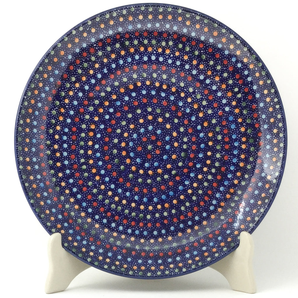 Dinner Plate 10" in Multi-Colored Dots