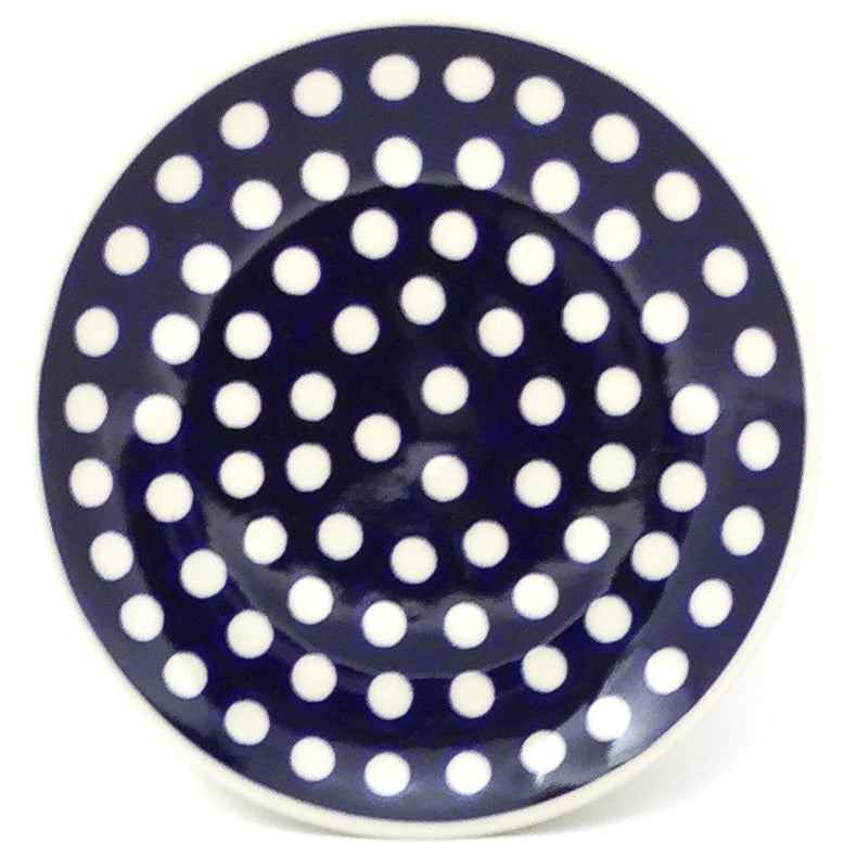 Bread & Butter Plate in White Polka-Dot