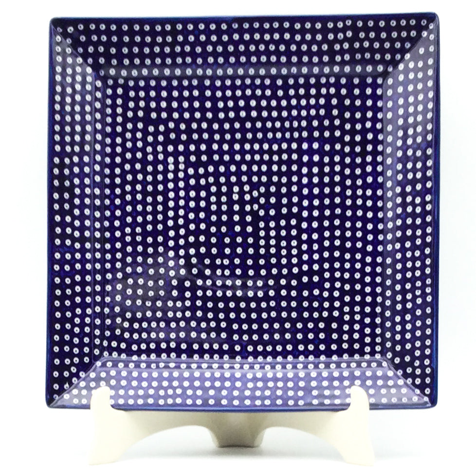 Square Platter in Blue Elegance