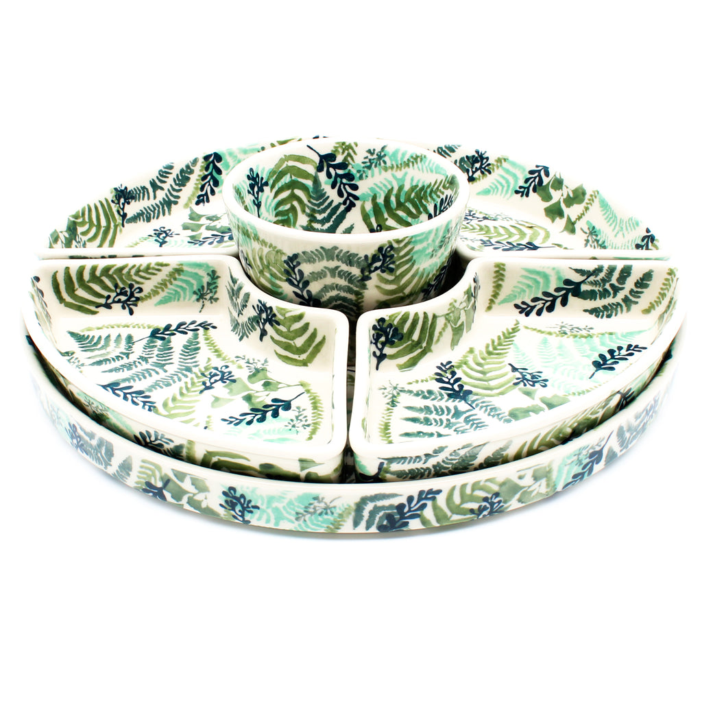 Party Platter w/Bowl in Ferns