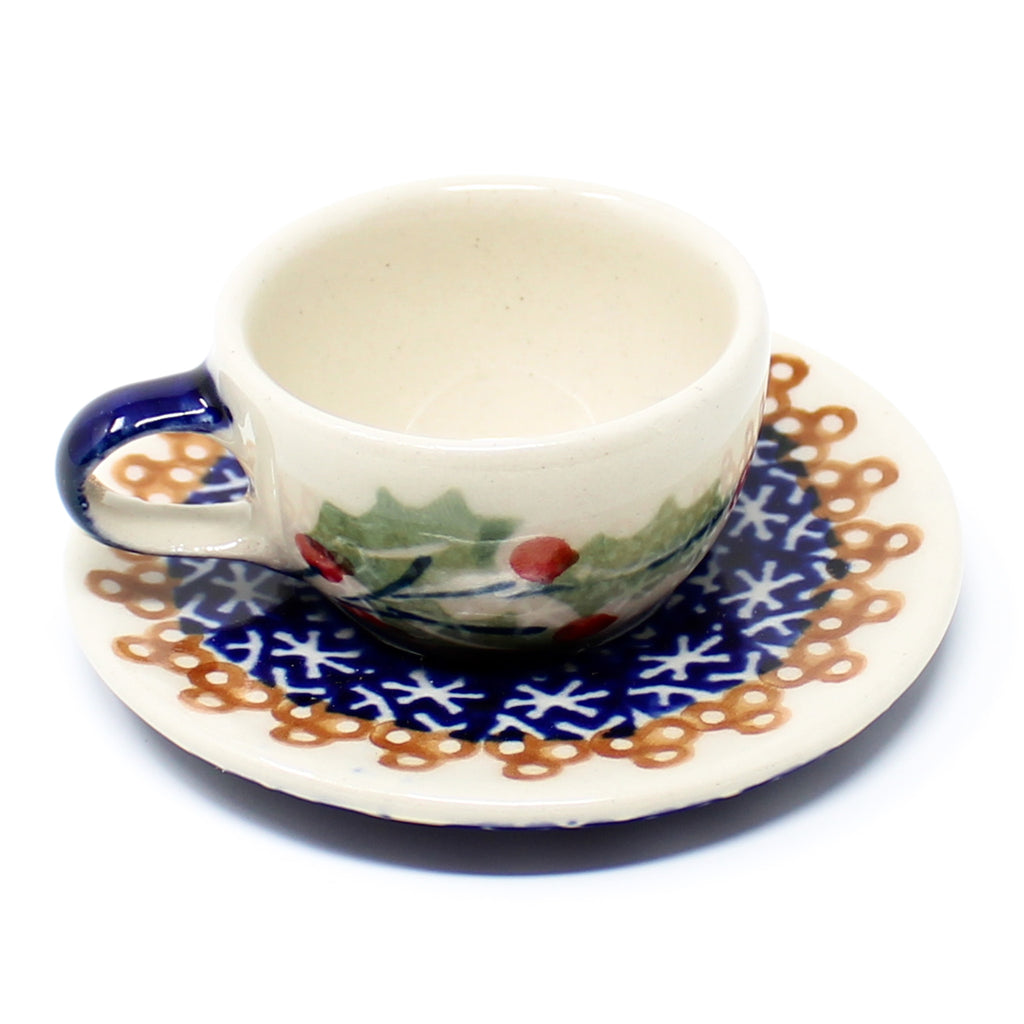 Teacup-Ornament in Holly