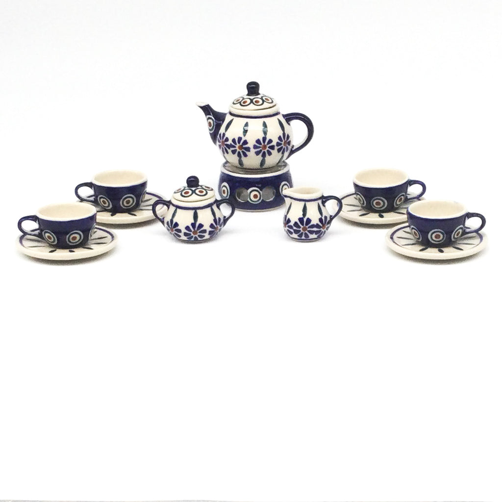 Tea Set-Miniature in Peacock