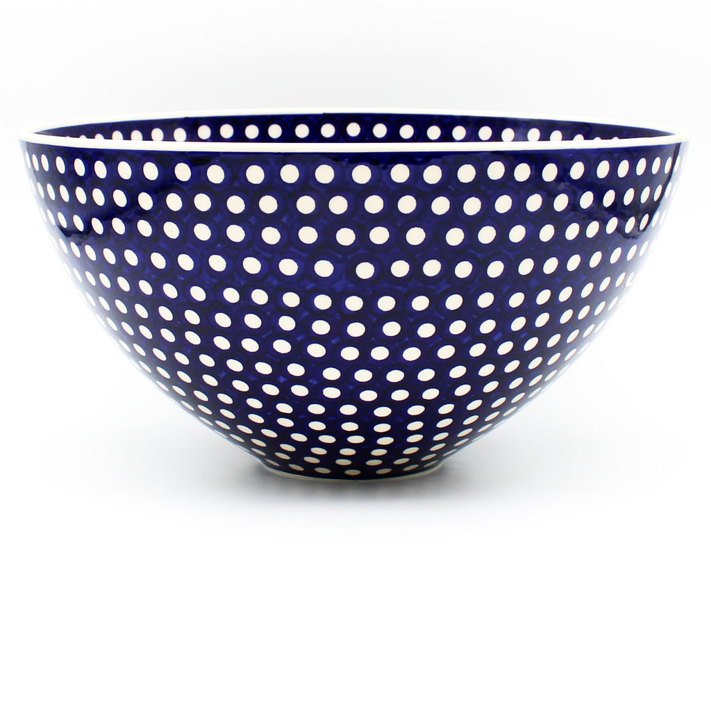 Giant Bowl in White Polka-Dot