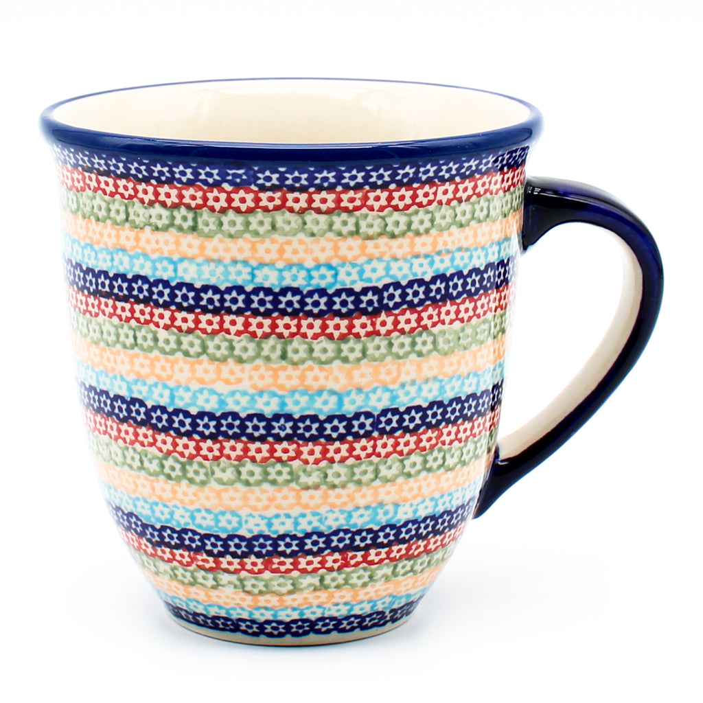 Lg Bistro Cup 16 oz in Multi-Colored Flowers
