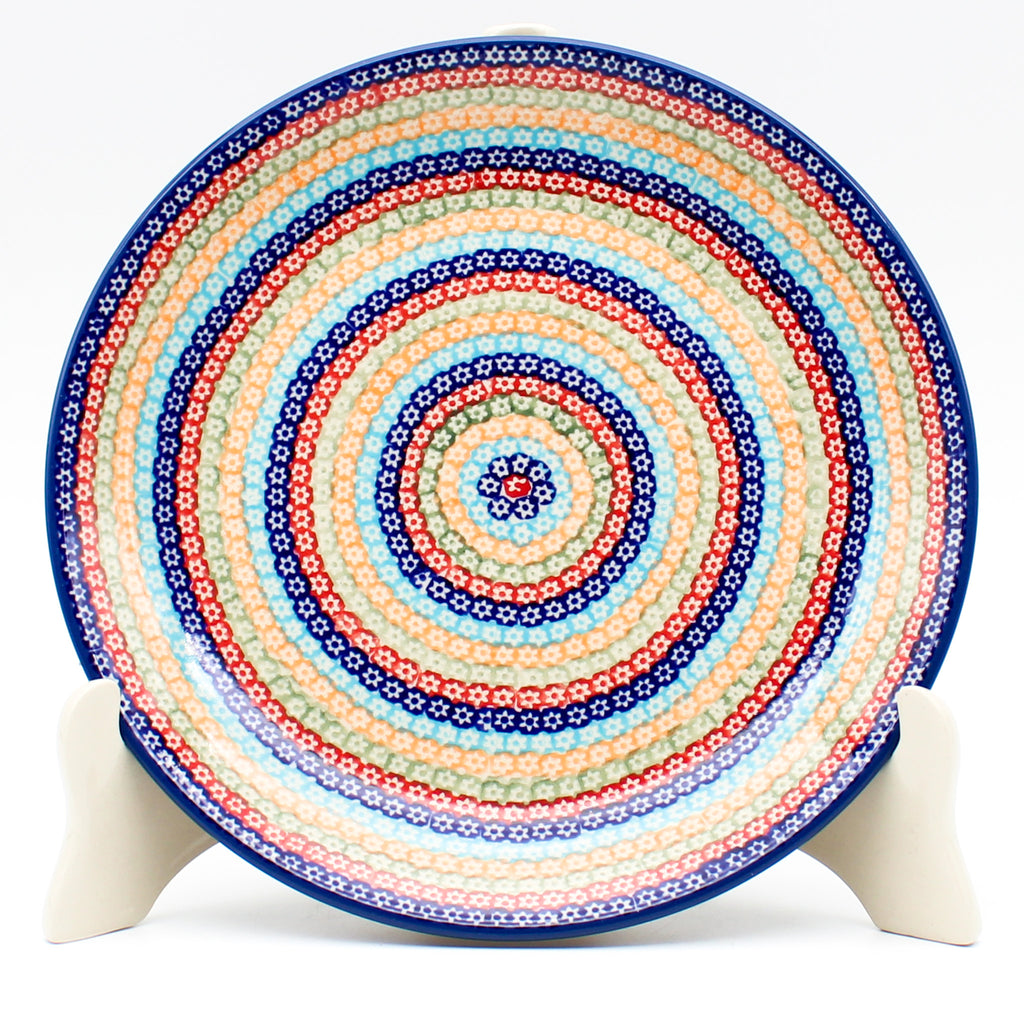 Luncheon Plate in Multi-Colored Flowers