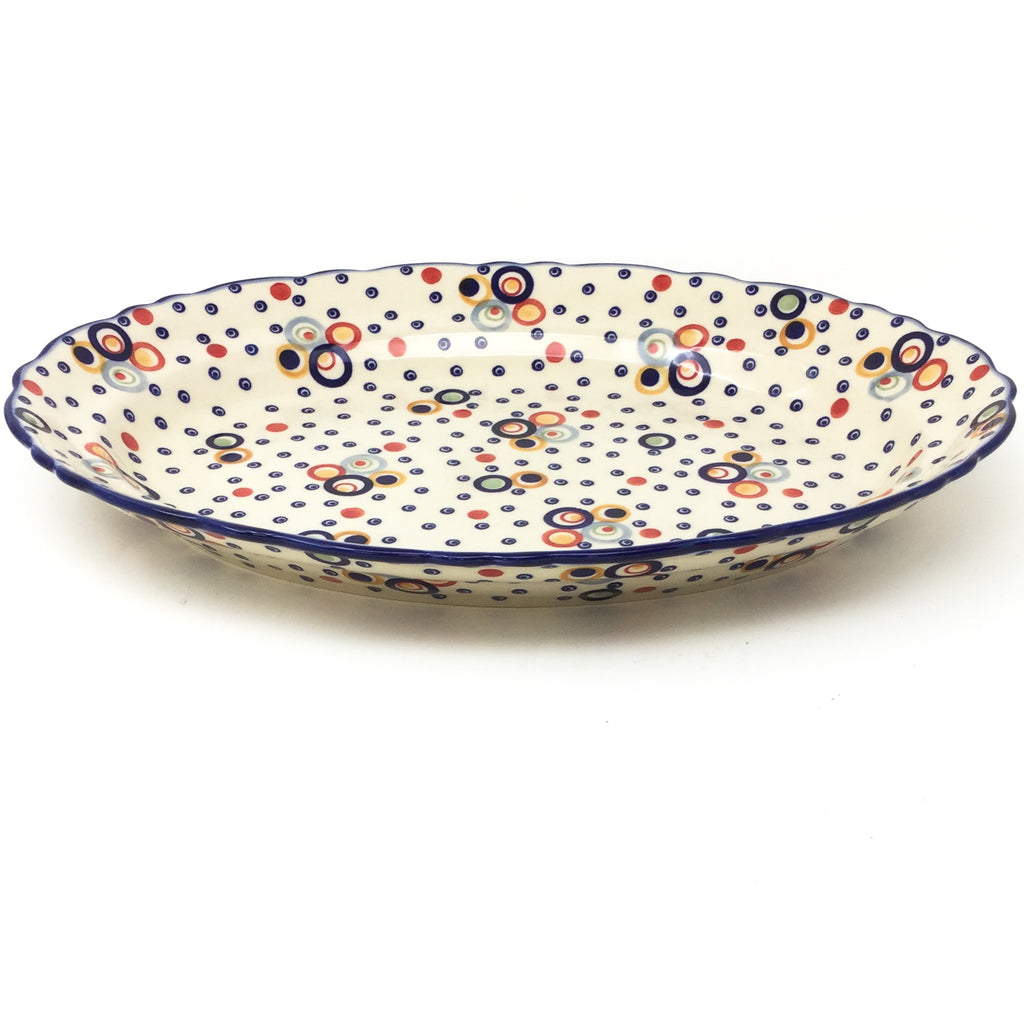 Oval Basia Platter in Modern Circles