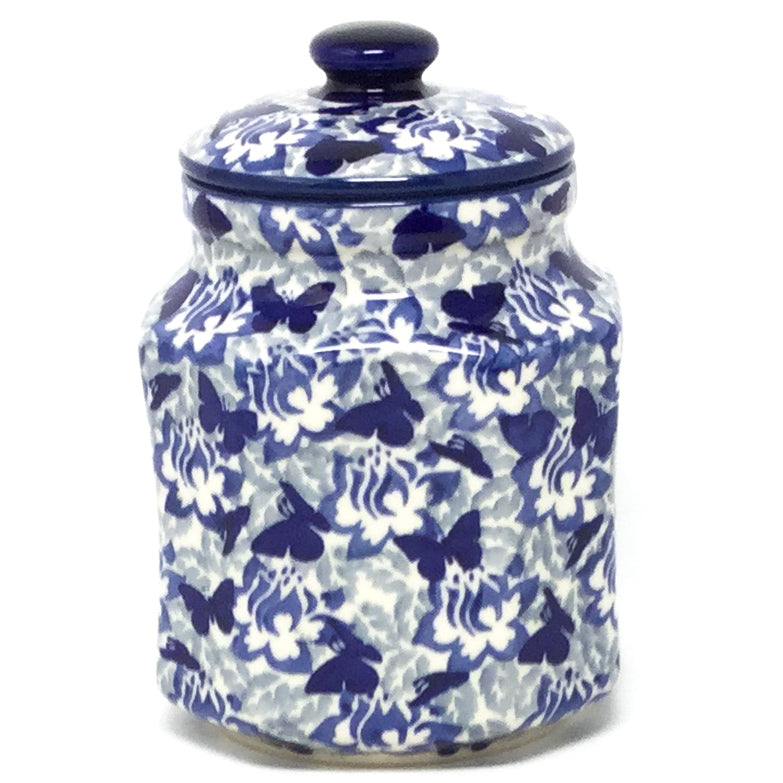 Sm Airtight Canister in Blue Butterfly