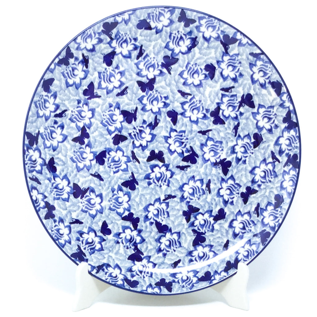 Round Platter 12.5" in Blue Butterfly