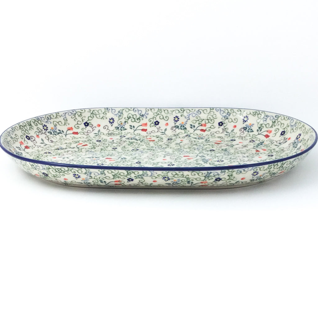 Lg Oval Platter in Early Spring