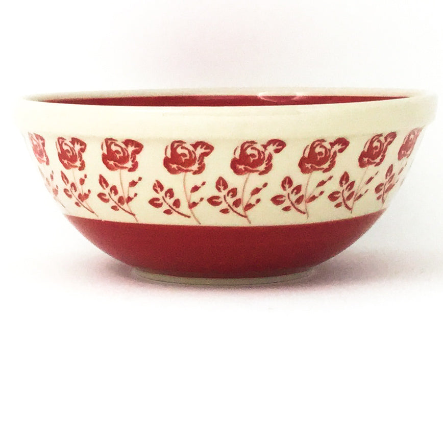 New Soup Bowl 20 oz in Red Rose