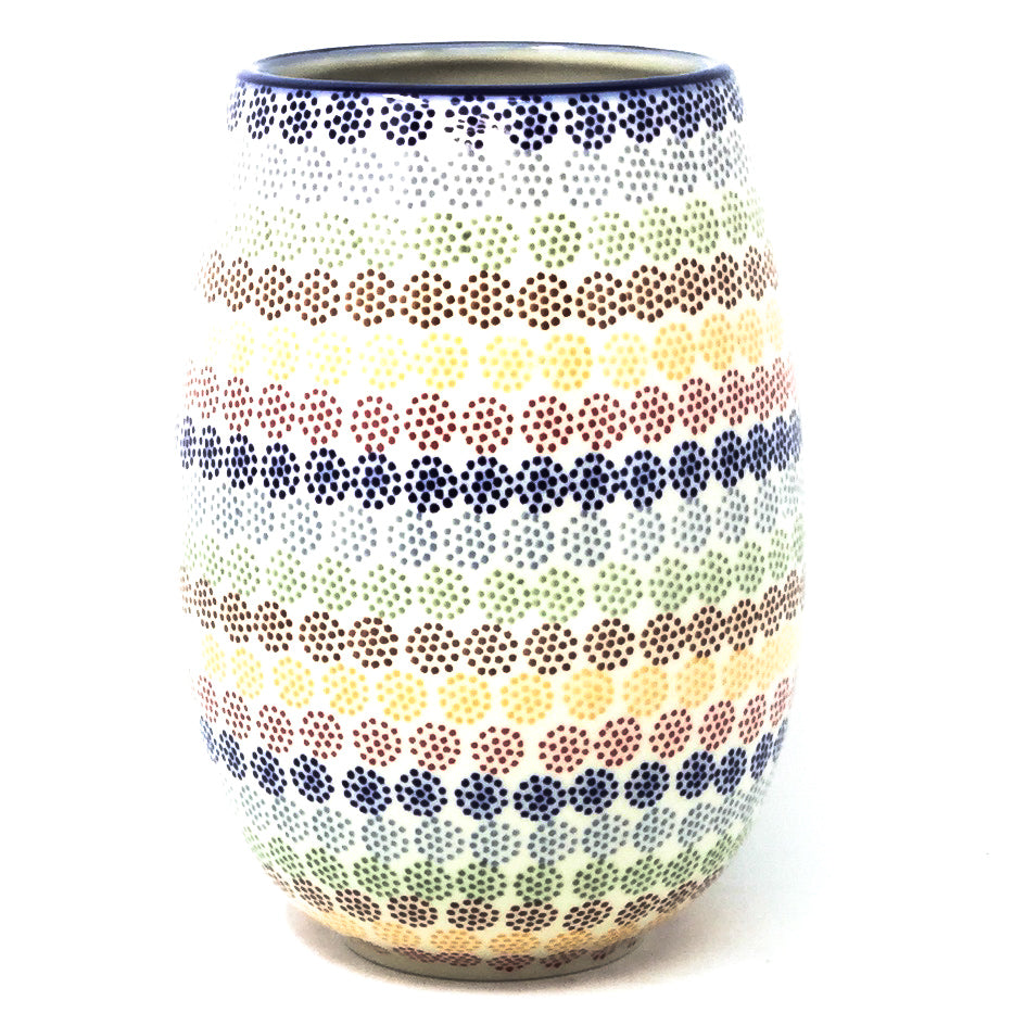 Polish Pottery Bouquet Vase in Modern Dots Modern Dots