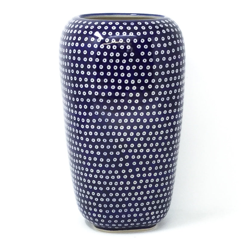 Polish Pottery Sm Modern Vase in Blue Elegance Blue Elegance
